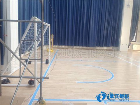 學校籃球場館木地板一般多寬